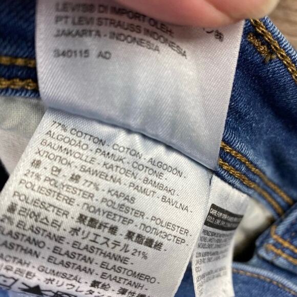 Levi’s 512 Perfectly Slimming High Rise Bootcut Jeans Size 33 - Picture 5 of 7